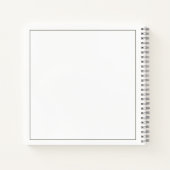 BUDGET Minimaliste Monogramme Mariage livre d'hôte (Dos)