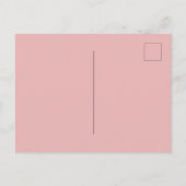 Budget minimaliste rose roux 40e Invitation (Dos)