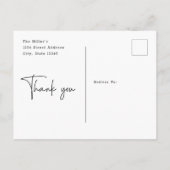 Budget minimalistisch aangepast fotohuwelijk Harte Briefkaart (Achterkant)