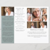 Budget minimalistisch begrafenisprogramma van 4 pa (Achterkant)