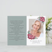 Budget minimalistisch begrafenisprogramma van 4 pa (Staand voorkant)