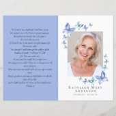 Budget minimalistisch begrafenisprogramma van 4 pa (Voorkant)