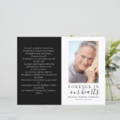 Budget minimalistisch begrafenisprogramma van 4 pa (Staand voorkant)