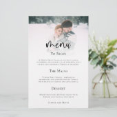 Budget minimalistisch menu van de Berichten van he (Staand voorkant)