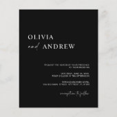 Budget minimalistisch & modern | Huwelijksuitnodig (Voorkant)