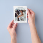 Budget minimalistische Arch Foto Hartelijk dank Flyer (Hand)