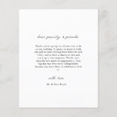 Budget minimalistische Arch Foto Hartelijk dank Flyer (Achterkant)