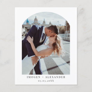 Budget minimalistische Arch Foto Hartelijk dank Flyer