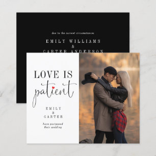 Budget minimalistische Black White Love is patiënt