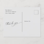 Budget minimalistische foto Aangepaste bruiloft Da (Achterkant)