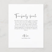 Budget minimalistische foto Hartelijk dank Flyer (Achterkant)