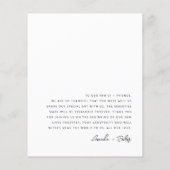 Budget minimalistische foto Hartelijk dank Flyer (Achterkant)