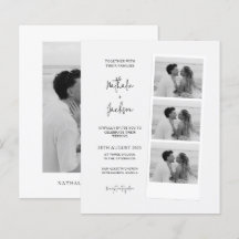 BUDGET Minimalistische foto strook script bruiloft