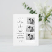 BUDGET Minimalistische foto strook script bruiloft (Staand voorkant)