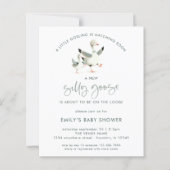 Budget Minimalistische Gekke Gans Baby shower (Voorkant)