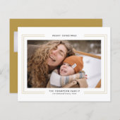 BUDGET Minimalistische gouden vierkante rand foto (Voorkant / Achterkant)