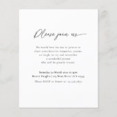 Budget minimalistische herdenking viering van het flyer (Achterkant)