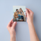 Budget Minimalistische Moderne Foto Kerstmis Flyer (Hand)