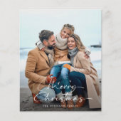 Budget Minimalistische Moderne Foto Kerstmis Flyer (Voorkant)