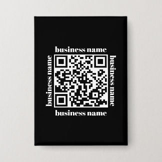 budget minimalistische QR-code zakelijke sleutelha Button
