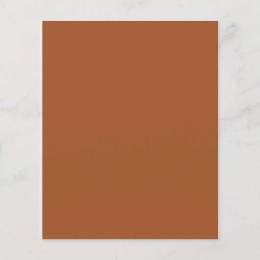 Budget Minimalistische Script Terracotta bruiloft (Achterkant)