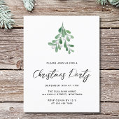 Budget Mistletoe Christmas Party uitnodiging