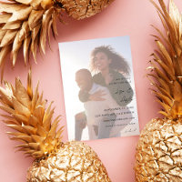 Budget MOD Calligrafie met Duo Photo Save the Date