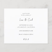 Budget MOD Para Foto Horizontale Save the Date (Achterkant)