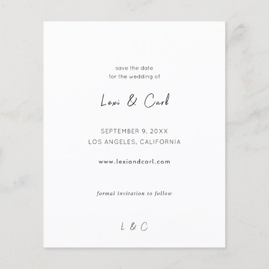 Budget MOD Para Photo Trio H Save the Date (Achterkant)