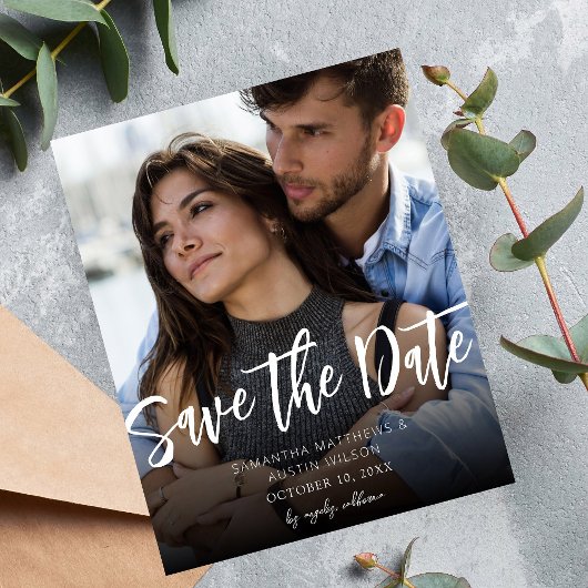 Budget MOD V Foto Bold Save the Date - Darker Flyer