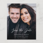 Budget MOD V Foto Elegant Save the Date - Donkerde Flyer (Voorkant)