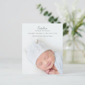 Budget Modern 2 Foto Overlay Geboorteaankondiging (Staand voorkant)