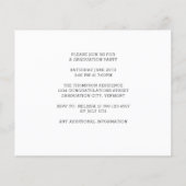 Budget Modern 3 Foto Afstuderen Uitnodiging (Achterkant)