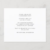 Budget Modern 3 Foto Afstuderen Uitnodiging (Achterkant)