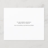 Budget modern 4 foto collage bruiloft opslaan datu (Achterkant)