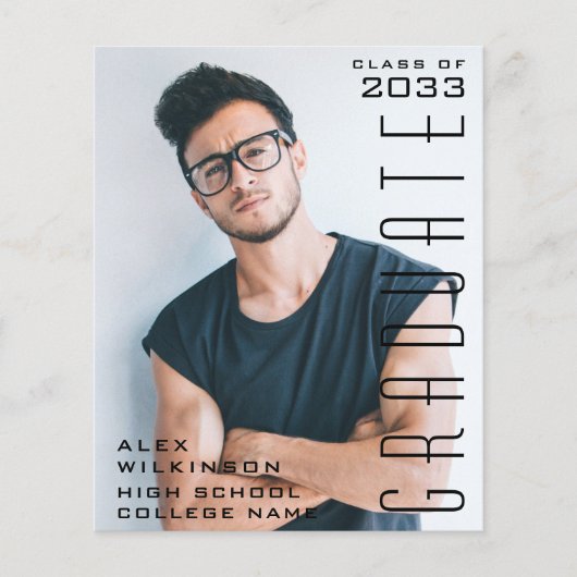 BUDGET Modern Black Script Photo AFSTUDEERDER Invi (Voorkant)