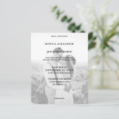 Budget Modern Black & White Photo Vertical Wedding (Staand voorkant)