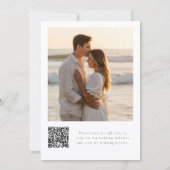 Budget Modern Boho 2 Photo Wedding Kaart (Achterkant)