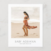 Budget Modern Boho Zwangerschap Foto Baby shower (Voorkant)