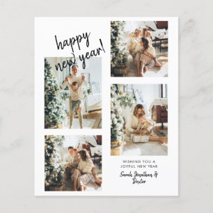 BUDGET Modern Brush Script 4 Foto Gelukkig Nieuwja