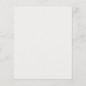 Budget Modern Casual Script Wedding Sla de datum o (Achterkant)