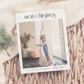 Budget Modern Deco Merry Kerstfeestdag Foto