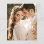 Budget Modern Elegant Classic 2 foto bruiloft (Achterkant)