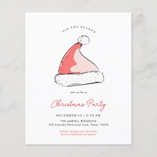 Budget Modern Feestelijke Kerstfeest van het Pet S (Voorkant)