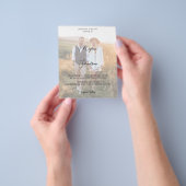 Budget Modern Foto 11 Vertical Wedding Flyer (Hand)