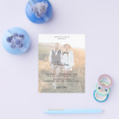 Budget Modern Foto 11 Vertical Wedding Flyer (Enkel)