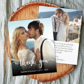 Budget Modern Foto Script Trouw Dankjewel Flyer