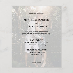 Budget Modern Fotobruiloft Flyer