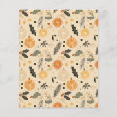 Budget Modern gedroogd citrus winter Baby shower (Achterkant)