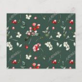 Budget Modern Holly Berry Greenery Flyer (Achterkant)